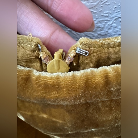 J crew velvet yellow jumpsuit size 12 - Picture 3 of 9